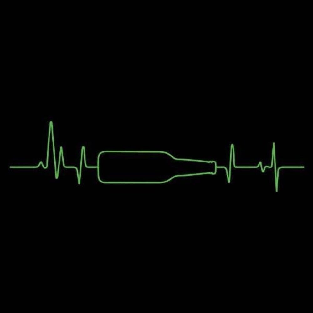 Grunt Style Drinking EKG Men's T-Shirt NEW